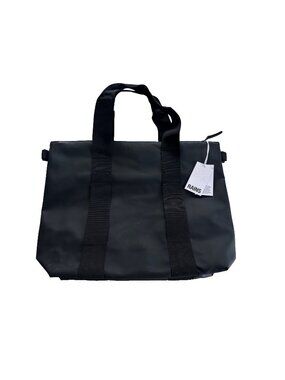 Rains Black Tote Bag Mini New w/ logo